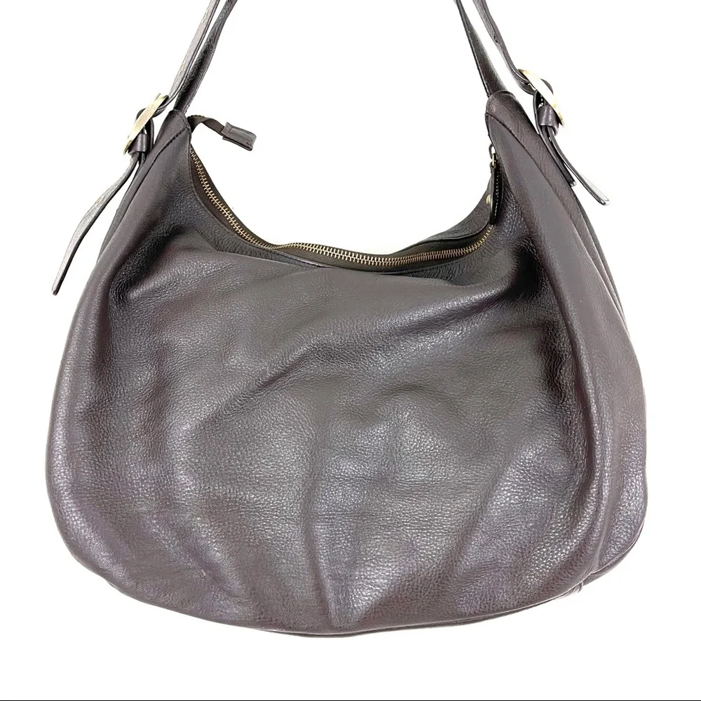 Aqua Madonna Calf Hair Leather Hobo Shoulder Bag